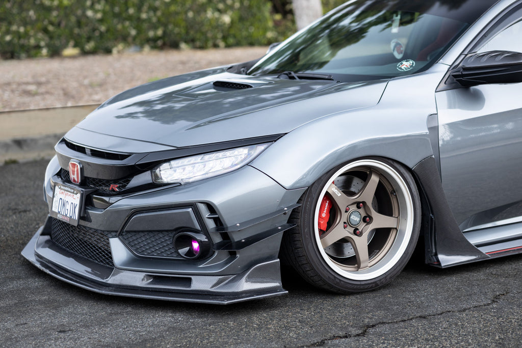 Fk8 Type R Custom Sayber Honda Civic Type R FK8 Front Wide Fenders +25mm – Sayber Design